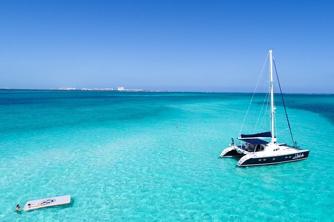 Puerto Morelos Secret Sandbar Catamaran Sail - Boarding the Adelita at Marina La Bonita