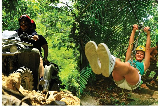 Puerto Vallarta ATV ZIP LINE Combo Adventure - The mountain stop, food, and the 15-minute mule ride