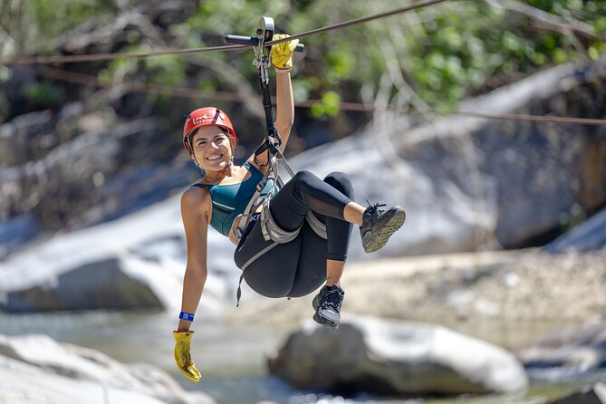 Puerto Vallarta Best Zipline Canopy + Tequila and Speed Boat Ride - Swimming, kayaks, waterslides, and animals