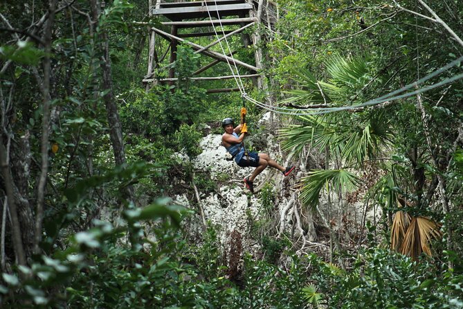 Riviera Maya Jungle Half-Day Tour: ATV, Ziplines, Cenote Swim, Rappel - Four ziplines, including the advertised 1-kilometer run