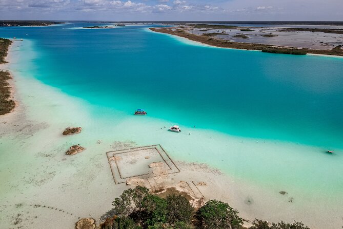Sailboat tour across the seven colors lagoon in Bacalar - The Pirate Channel, a narrow and atmospheric stop
