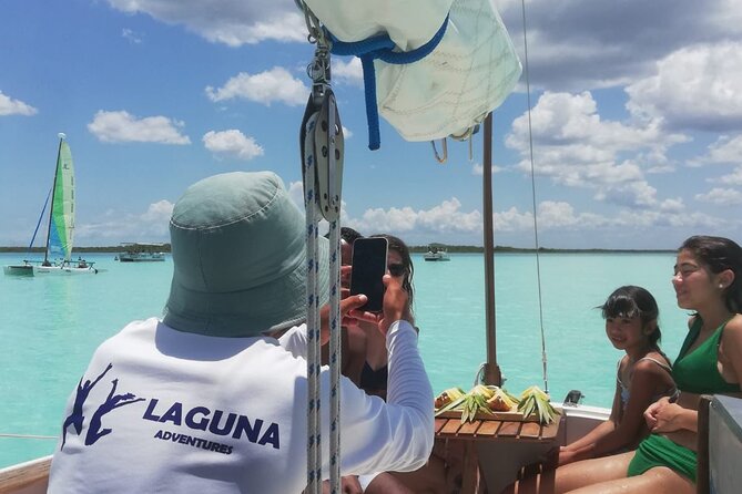 Sailboat tour across the seven colors lagoon in Bacalar - What the three-hour route includes