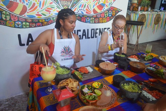 Salsa & Salsa cooking lessons + Beach day - Chips, guacamole, and the first drink