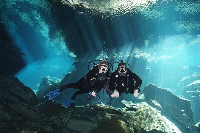 Scuba Diving in Cenote Kukulkan from Playa del Carmen - A small group changes the pace