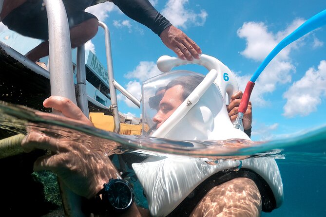 SeaTrek Underwater Helmet Diving Experience in Downtown Cozumel - How The Helmet Feels In Real Use