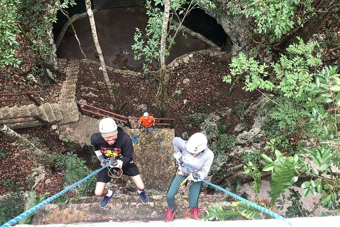 Selva Maya Eco Adventure Park: Ziplining, Hanging Bridges, Rappelling and Cenote - The climbing pyramid and rappel