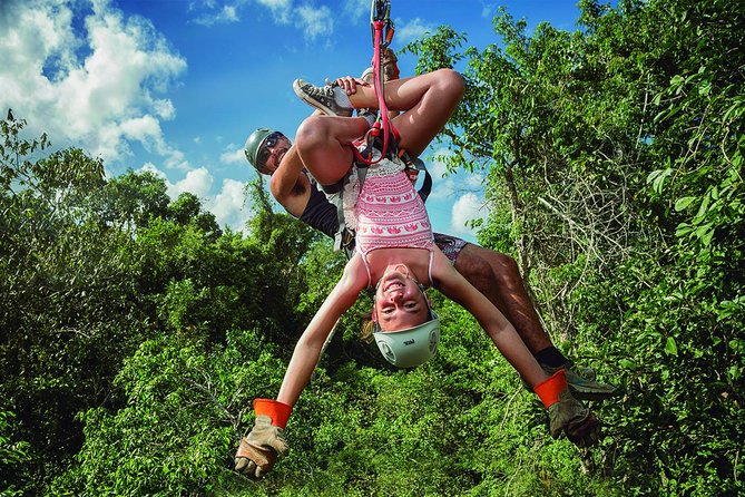 Selvatica Adventure Park ATV and Ziplines in Cancun and Riviera Maya - The cenote is the welcome finish