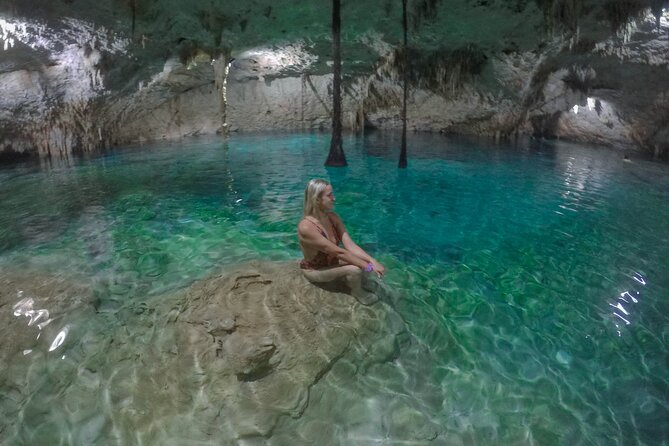 Small-Group 3 Cenotes Adventure Tour - Casa Cenote before the crowds