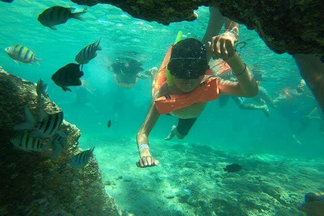 Snorkeling in Isla Mujeres and Underwater Museum - The beach-club stop and Tikinxic roast fish