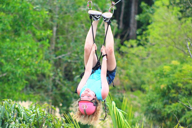 Solo ATV 4 Ziplines, Lunch, Transportation and Tequila Tasting - Four ziplines for first-timers