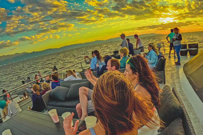 Sunsets and Whales Mega Yachts ALL INCLUSIVE: Puerto Vallarta - The yacht, music, and onboard atmosphere