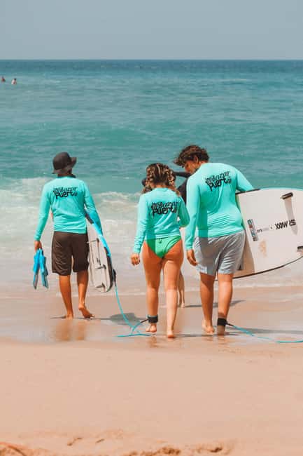 Surfing Lessons in Puerto Escondido! - Getting into the water with a small group