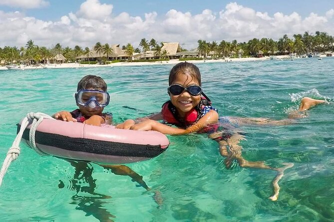 Swim with akumal turtles - Walking from the beach into the turtle area