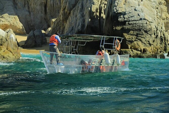 Tour to Arch in the only Clear Boat in Cabo Cruise Hotel PICKUP! - Price, pickup, and the costs that are easy to miss