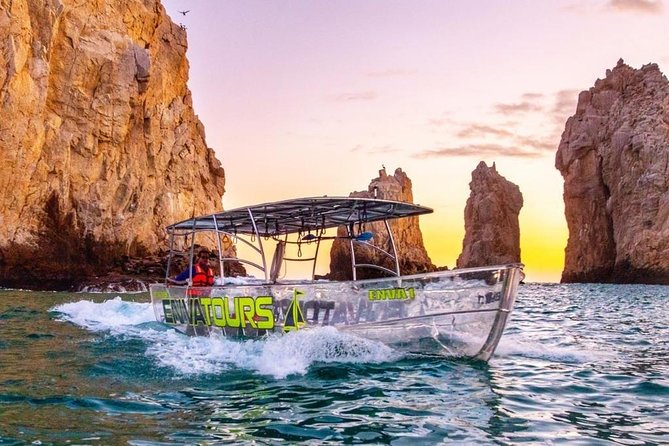 Tours in Cabo, Paseo al Arco and Fin de la Tierra in the only Clear Boat - Starting at Envatours near Cabo Marina