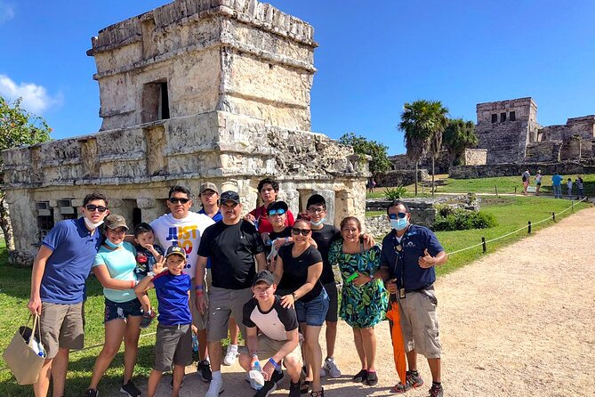 Tulum and 2 Cenotes Half Day Tour from Riviera - Tulum’s sea-view ruins in a two-hour visit