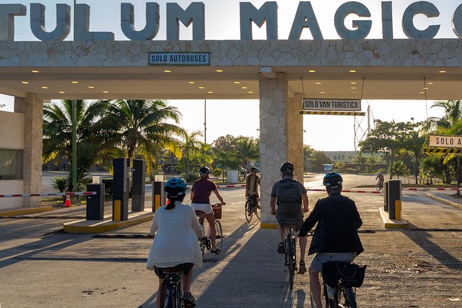 Tulum Bike Tour Tulum Maya Ruins Cenote Swimming Pueblo History Art Tacos Lunch - A local taco stop, not a resort lunch