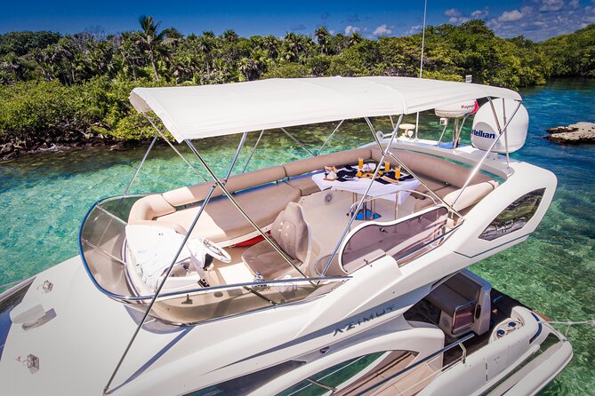 Tulum Luxury Escape – 4h All Inclusive on 43' Private Yacht - Setting out from Puerto Aventuras