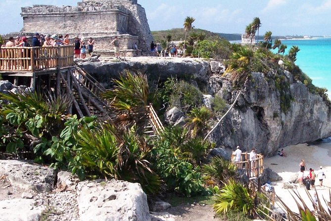 Tulum Ruins, ATV Extreme and Cenotes Combo Tour from Cancun - Tulum ruins above the Caribbean
