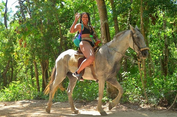 Tulum Ruins Exploration and Horseback Riding and Cenote Adventure - Horseback riding with a gentle pace