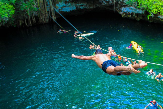 Ultimate 5x1 Combo with ATV, Ziplines, Cenote & Reef Snorkeling - Lunch by the water, with modest expectations