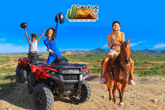 UTV, Free Horseback Ride, and Sky Bike Adventure Combo - Migriño Beach adds sand and sea views