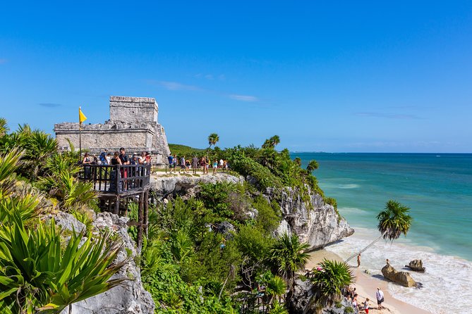 The Mayan fort at Tulum on its cliff above the Caribbean