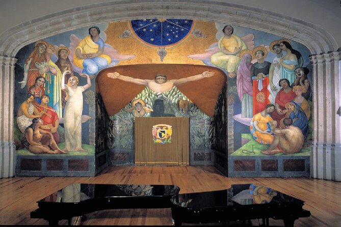 Walking Tour - Impressive murals in Historical Center of Mexico City - Bellas Artes, the grand finale