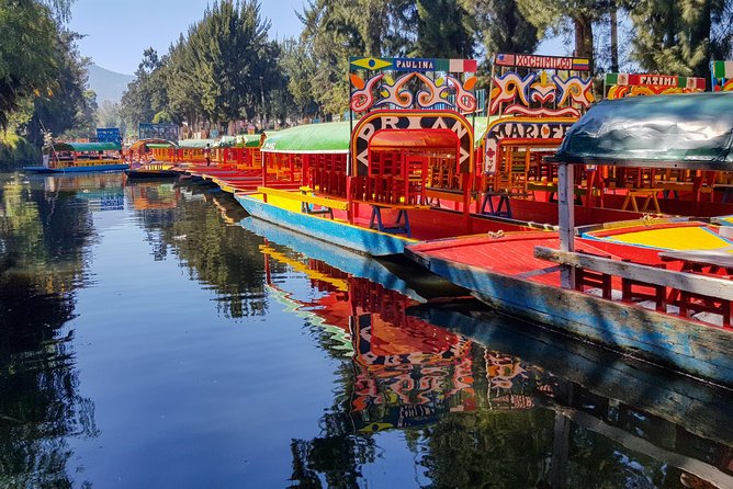 Xochimilco, Coyoacan, Aztec Stadium & UNAM - Xochimilco by colorful trajinera