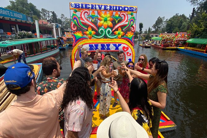 Xochimilco & Mexican Party with Guacamole & Unlimited Drinks - What the two-hour boat ride feels like