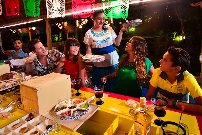 Xoximilco: Boat Fiesta Tour, Tasting, Tequila Bar and Transport - What you eat during the cruise