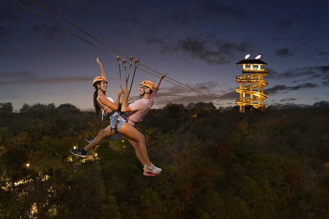 Xplor Fuego with Buffet Style Dinner and transportation - Cave rafting, river swimming, and the hammock splash