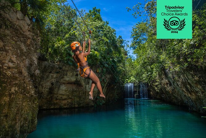 Xplor Park Day Trip with Lunch and Transportation - Ziplining above the jungle and into the caves
